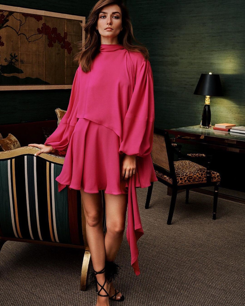 Andreea Diaconu featured in  the Holt Renfrew advertisement for Spring/Summer 2020