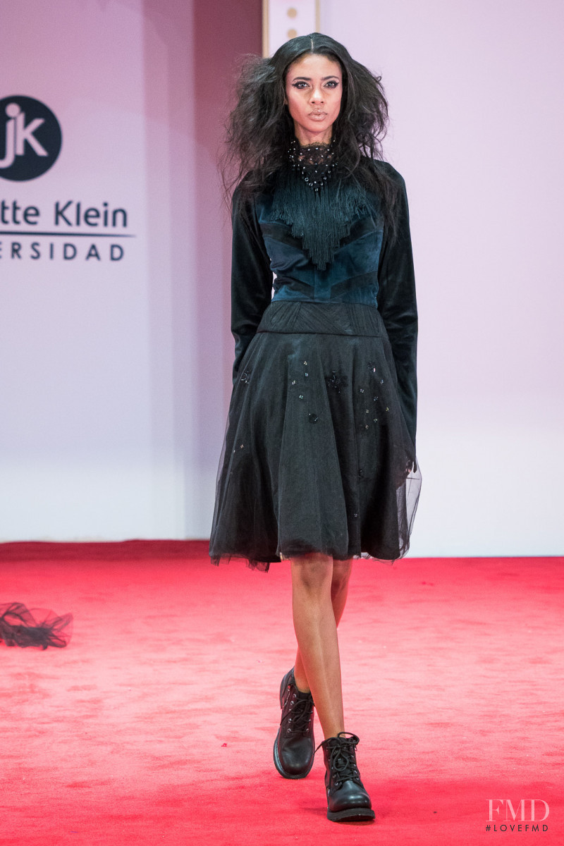 Julia Rodriguez featured in  the Jannette Klein Universidad fashion show for Autumn/Winter 2017
