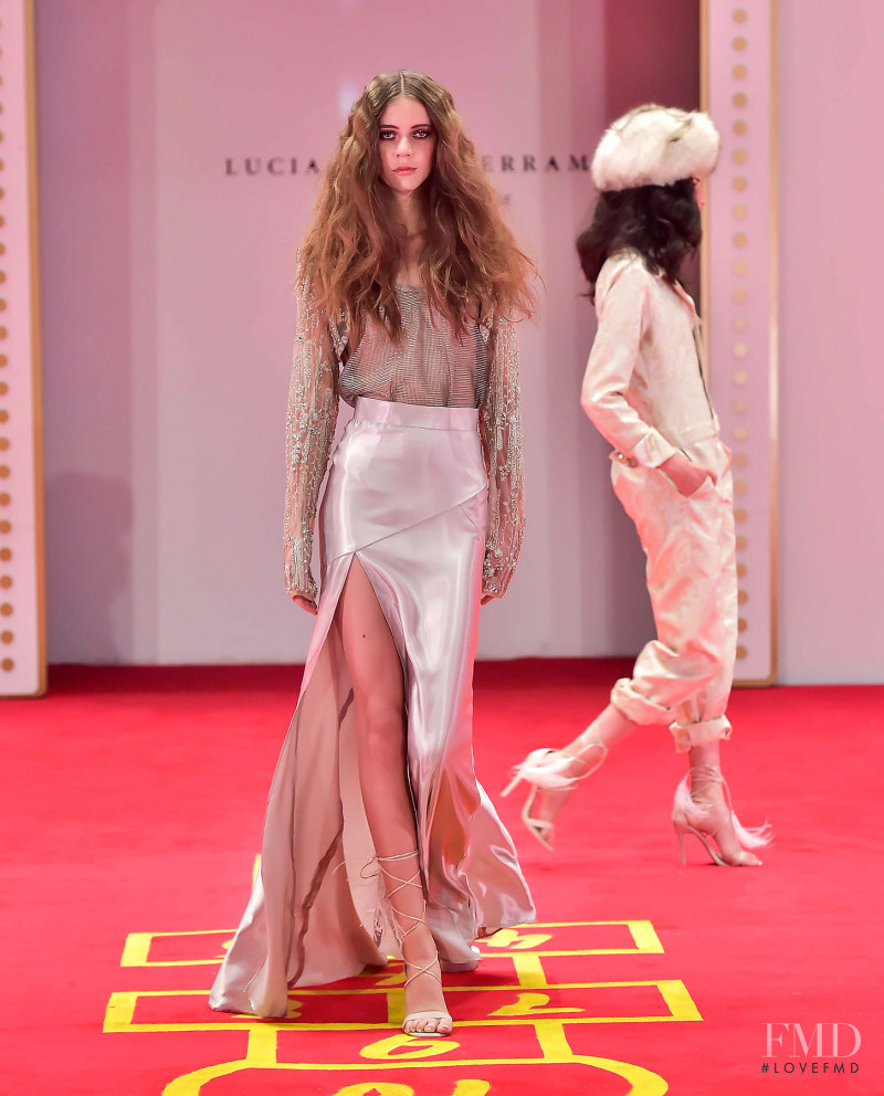 Sarah Cano featured in  the Luciana Balderrama fashion show for Autumn/Winter 2017