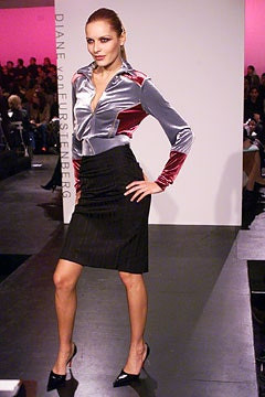 Diane Von Furstenberg fashion show for Autumn/Winter 2002