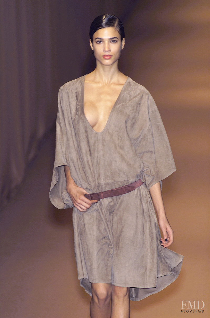 Teresa Lourenço featured in  the Salvatore Ferragamo fashion show for Spring/Summer 2001