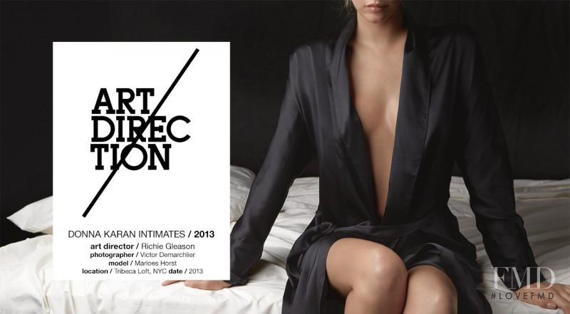 Marloes Horst featured in  the Donna Karan Intimates advertisement for Autumn/Winter 2013