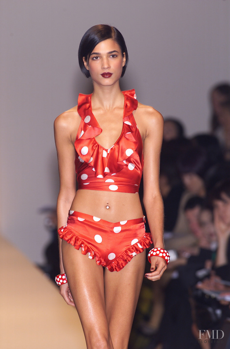Teresa Lourenço featured in  the Moschino fashion show for Spring/Summer 2001