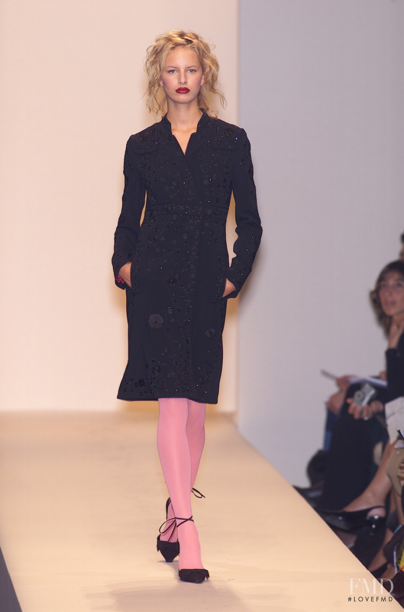 Karolina Kurkova featured in  the Moschino fashion show for Spring/Summer 2001