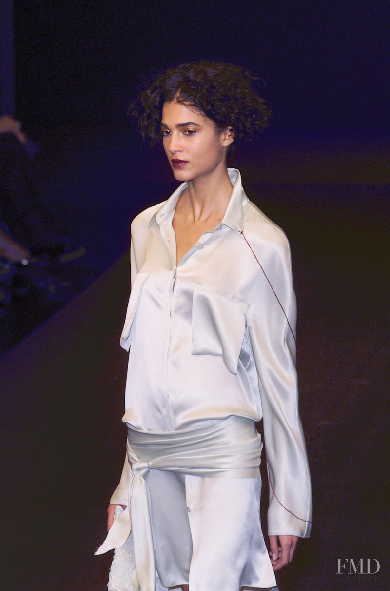 Teresa Lourenço featured in  the Krizia fashion show for Spring/Summer 2001