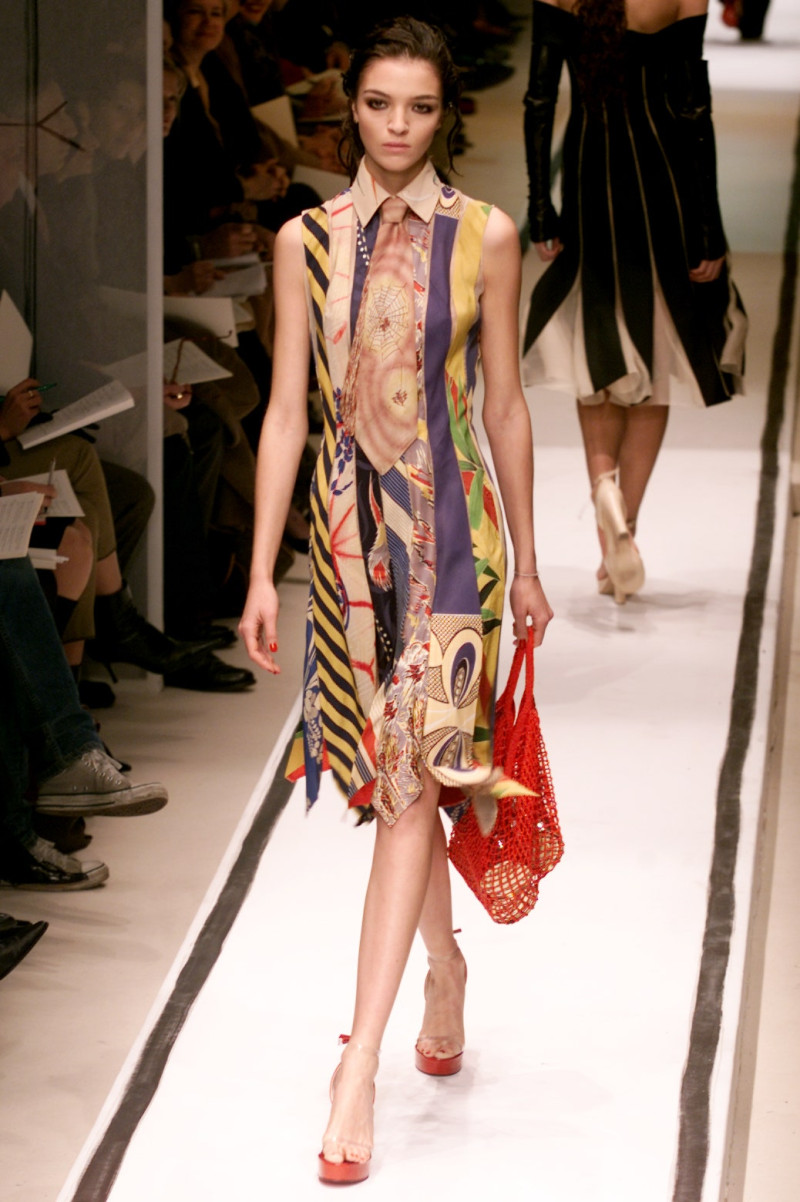 Mariacarla Boscono featured in  the Jean Paul Gaultier Haute Couture fashion show for Spring/Summer 2002