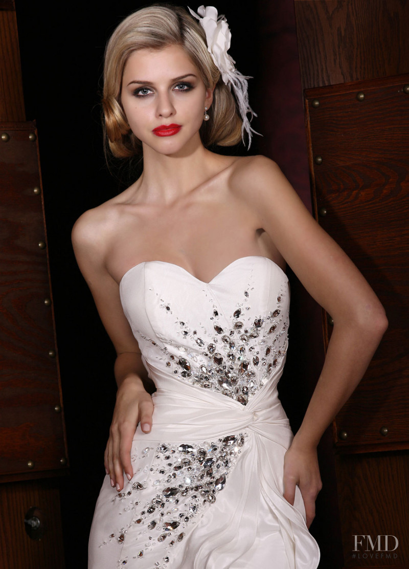 Marina Laswick featured in  the Impression Bridal lookbook for Autumn/Winter 2012