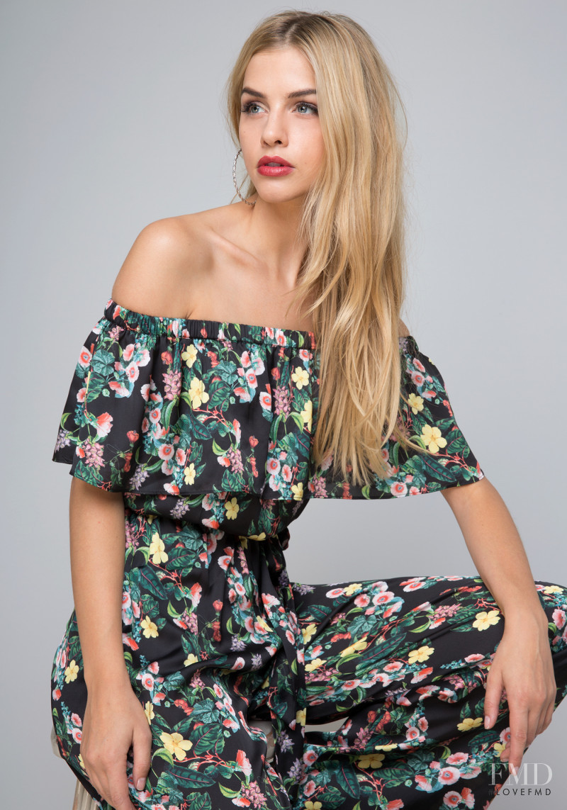 Marina Laswick featured in  the bebe catalogue for Spring/Summer 2018