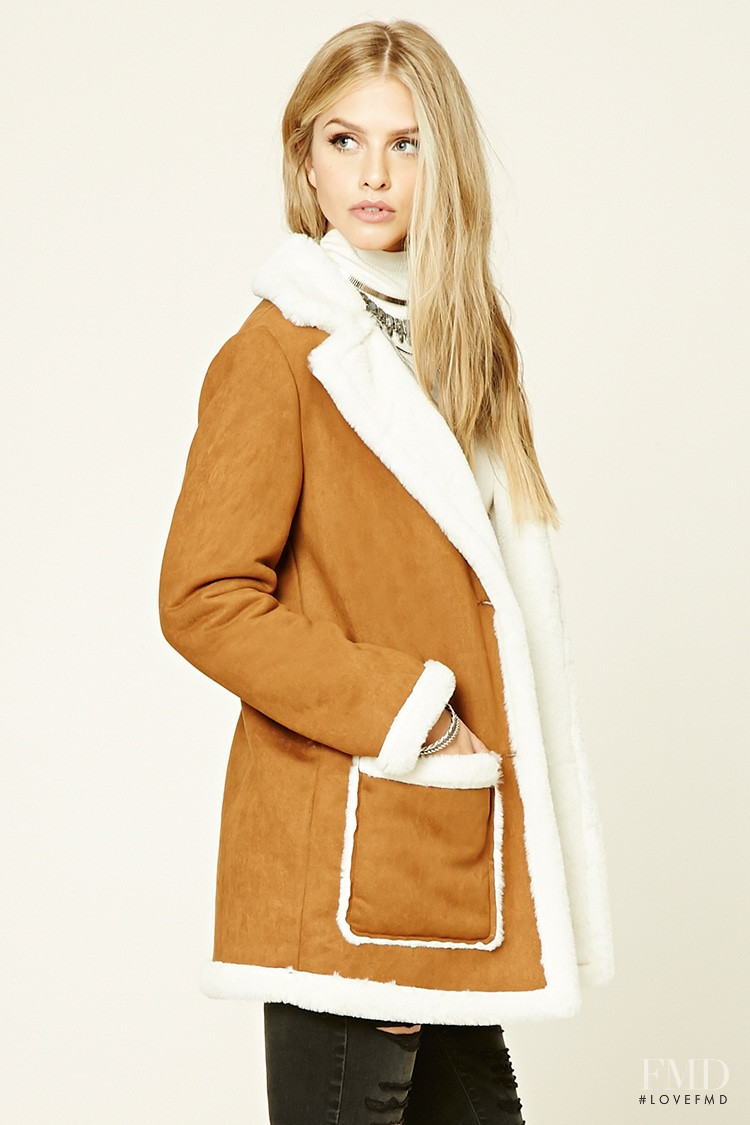 Marina Laswick featured in  the Forever 21 catalogue for Winter 2016