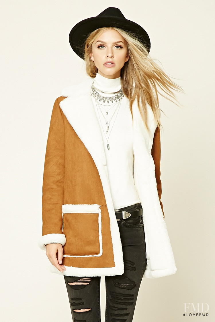Marina Laswick featured in  the Forever 21 catalogue for Winter 2016