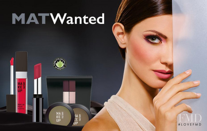 Anna Christina Schwartz featured in  the Make Up Factory advertisement for Spring/Summer 2015