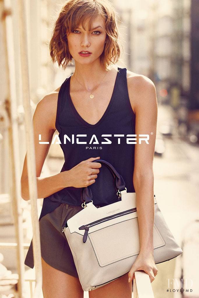 Karlie Kloss featured in  the Lancaster Paris advertisement for Spring/Summer 2014