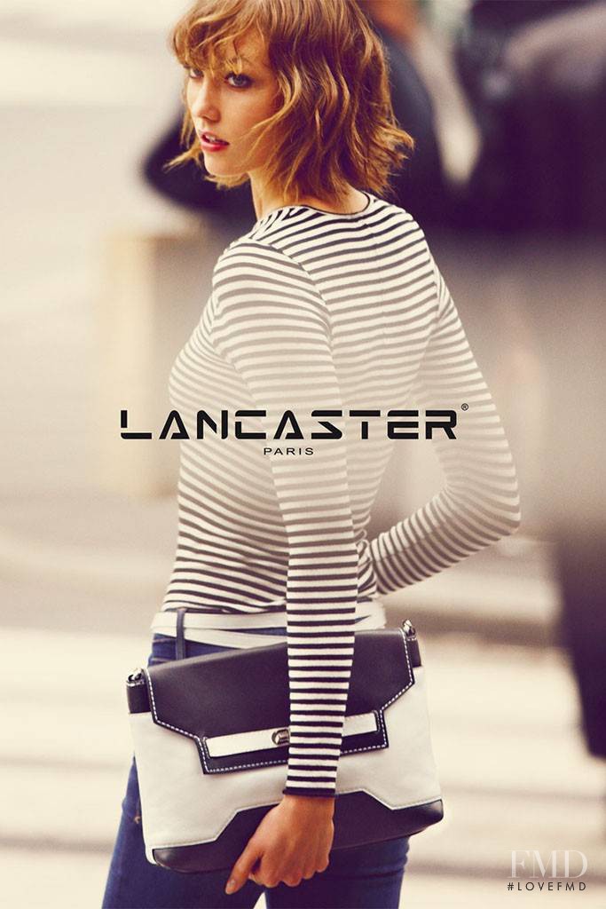 Karlie Kloss featured in  the Lancaster Paris advertisement for Spring/Summer 2014