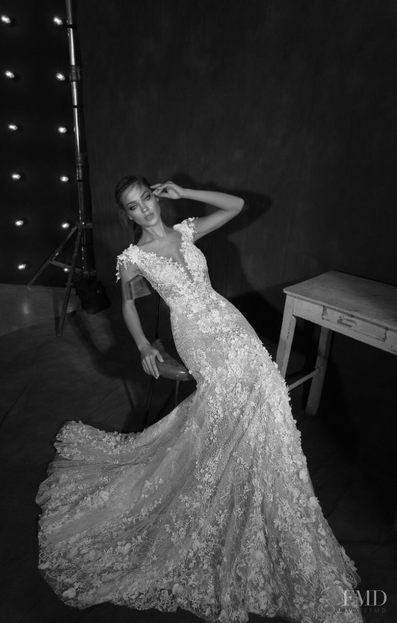 Gulsina Kalimullina featured in  the Emanuel Bridal lookbook for Spring/Summer 2018