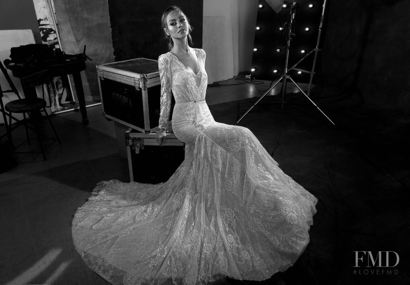 Gulsina Kalimullina featured in  the Emanuel Bridal lookbook for Spring/Summer 2018