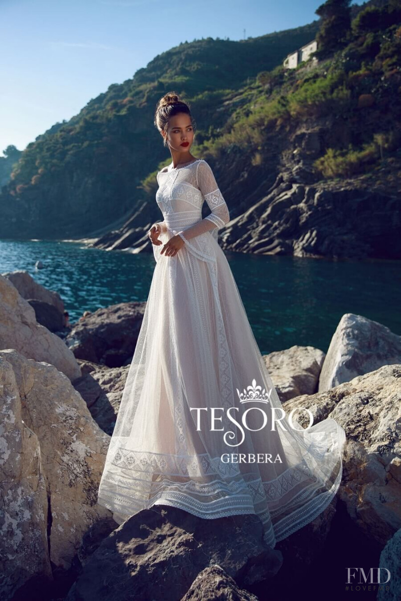 Gulsina Kalimullina featured in  the Tesoro Sicilian Fairytale lookbook for Autumn/Winter 2019