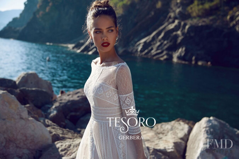 Gulsina Kalimullina featured in  the Tesoro Sicilian Fairytale lookbook for Autumn/Winter 2019