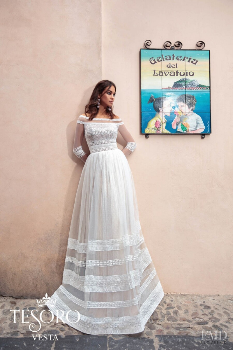 Gulsina Kalimullina featured in  the Tesoro Sicilian Fairytale lookbook for Autumn/Winter 2019