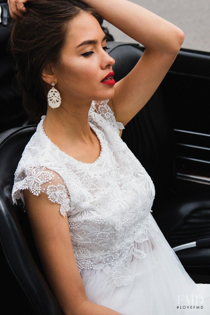 Gulsina Kalimullina featured in  the Linea Raffaelli Bridal lookbook for Spring/Summer 2020