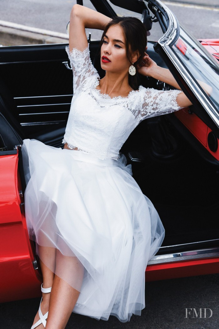 Gulsina Kalimullina featured in  the Linea Raffaelli Bridal lookbook for Spring/Summer 2020