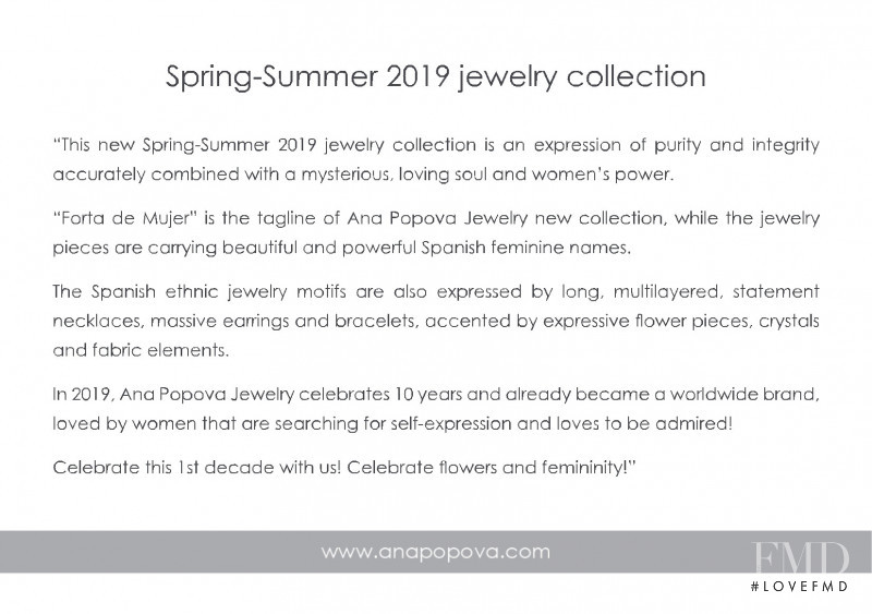Ana Popova lookbook for Spring/Summer 2019