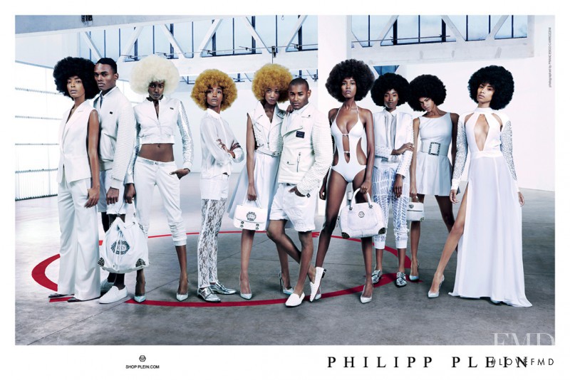 Awa Ceesay featured in  the Philipp Plein advertisement for Spring/Summer 2014