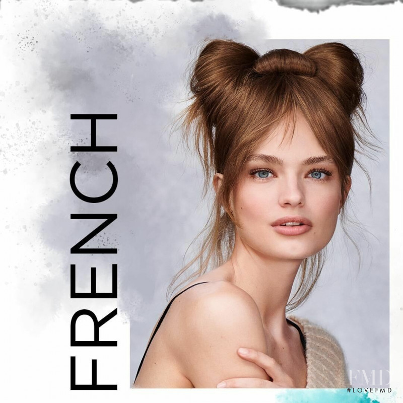 Anna Mila Guyenz featured in  the Schwarzkopf advertisement for Spring/Summer 2019