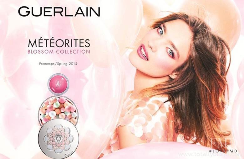 Natalia Vodianova featured in  the Guerlain advertisement for Spring 2014