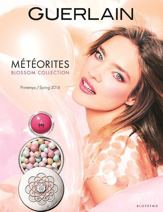 Natalia Vodianova featured in  the Guerlain advertisement for Spring 2014