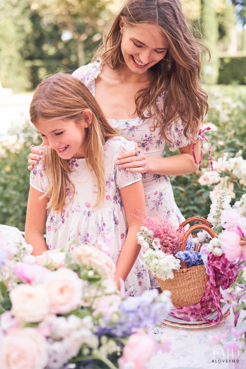 Anna Mila Guyenz featured in  the Aerin x LoveShackFancy lookbook for Spring/Summer 2020