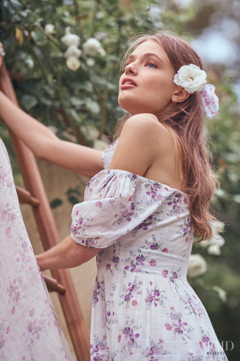 Anna Mila Guyenz featured in  the Aerin x LoveShackFancy lookbook for Spring/Summer 2020