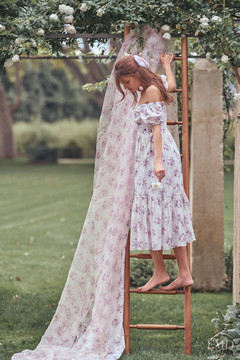 Anna Mila Guyenz featured in  the Aerin x LoveShackFancy lookbook for Spring/Summer 2020