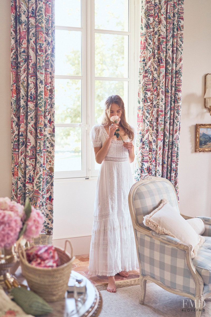 Anna Mila Guyenz featured in  the Aerin x LoveShackFancy lookbook for Spring/Summer 2020