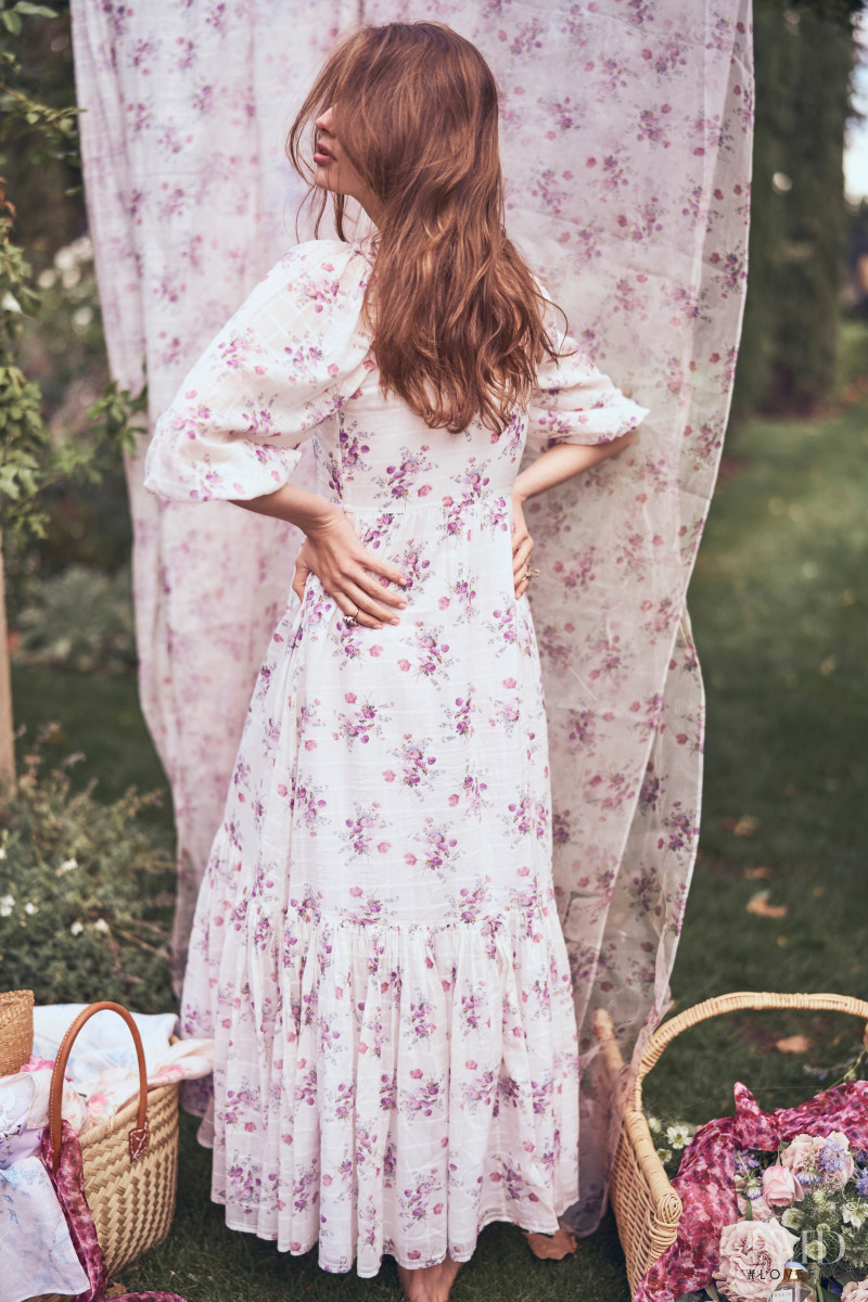 Anna Mila Guyenz featured in  the Aerin x LoveShackFancy lookbook for Spring/Summer 2020