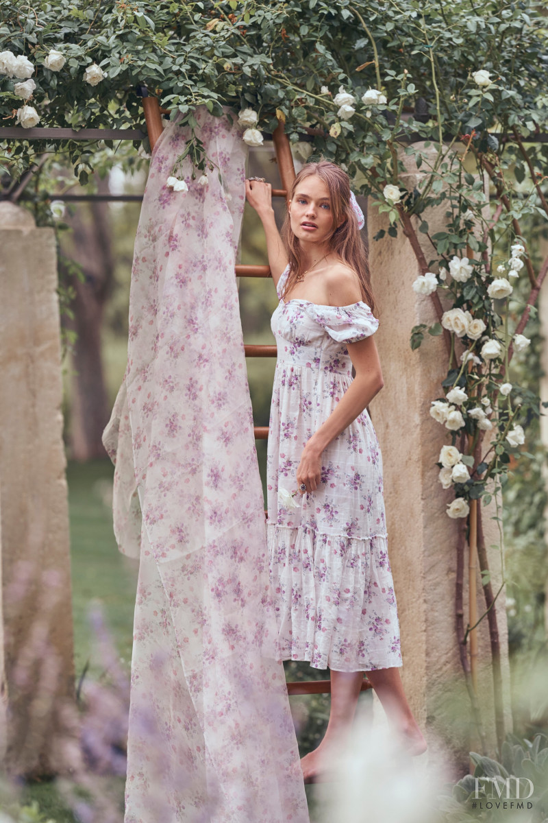 Anna Mila Guyenz featured in  the Aerin x LoveShackFancy lookbook for Spring/Summer 2020