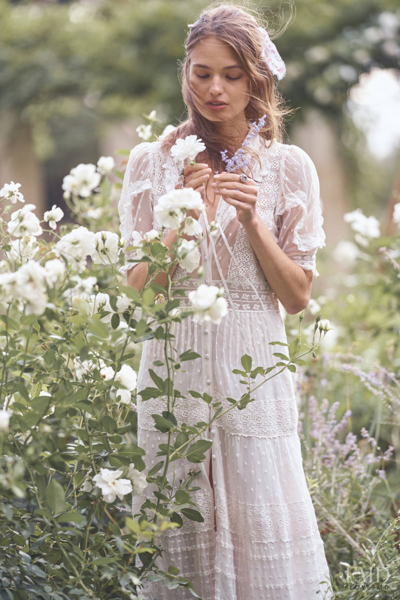 Anna Mila Guyenz featured in  the Aerin x LoveShackFancy lookbook for Spring/Summer 2020