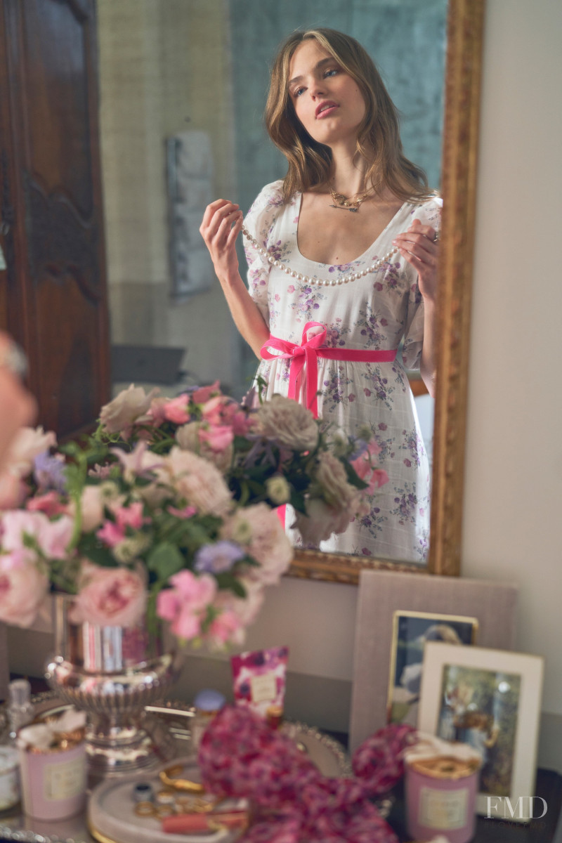 Anna Mila Guyenz featured in  the Aerin x LoveShackFancy lookbook for Spring/Summer 2020