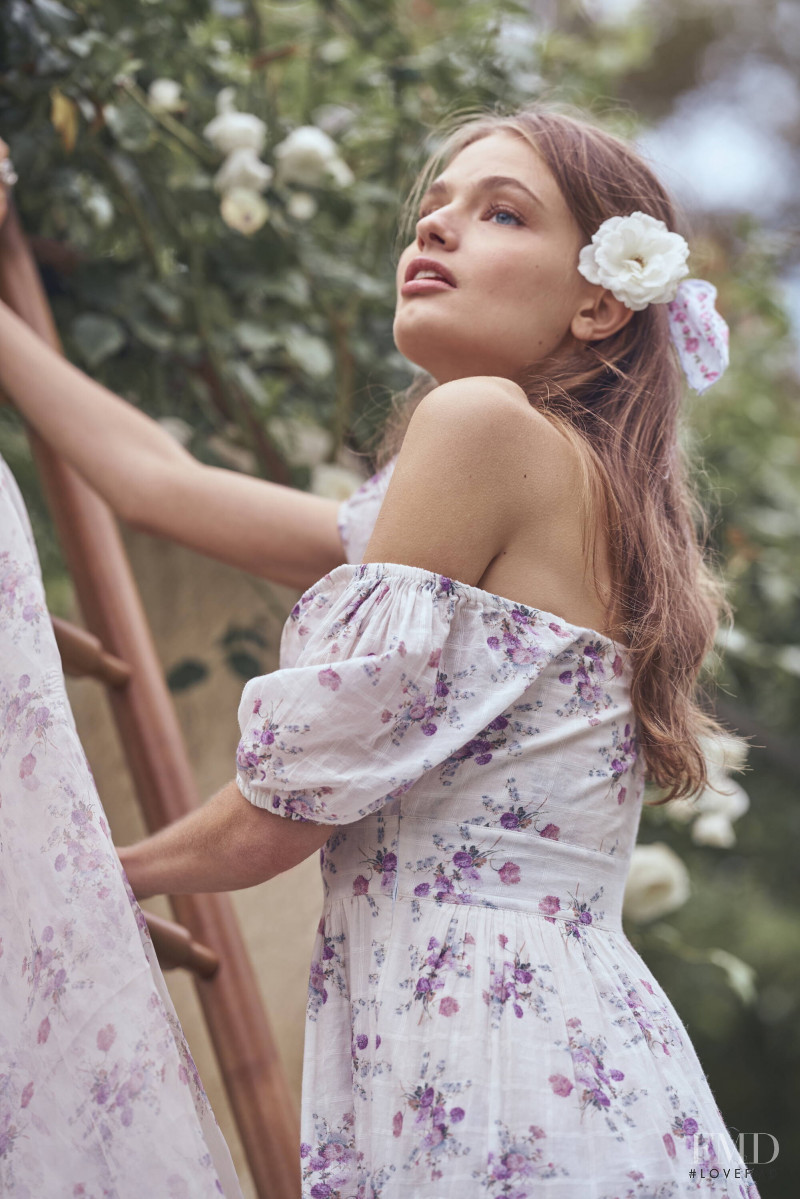 Anna Mila Guyenz featured in  the Aerin x LoveShackFancy lookbook for Spring/Summer 2020