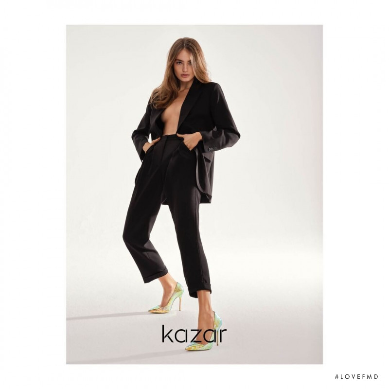 Anna Mila Guyenz featured in  the Kazar advertisement for Spring/Summer 2020