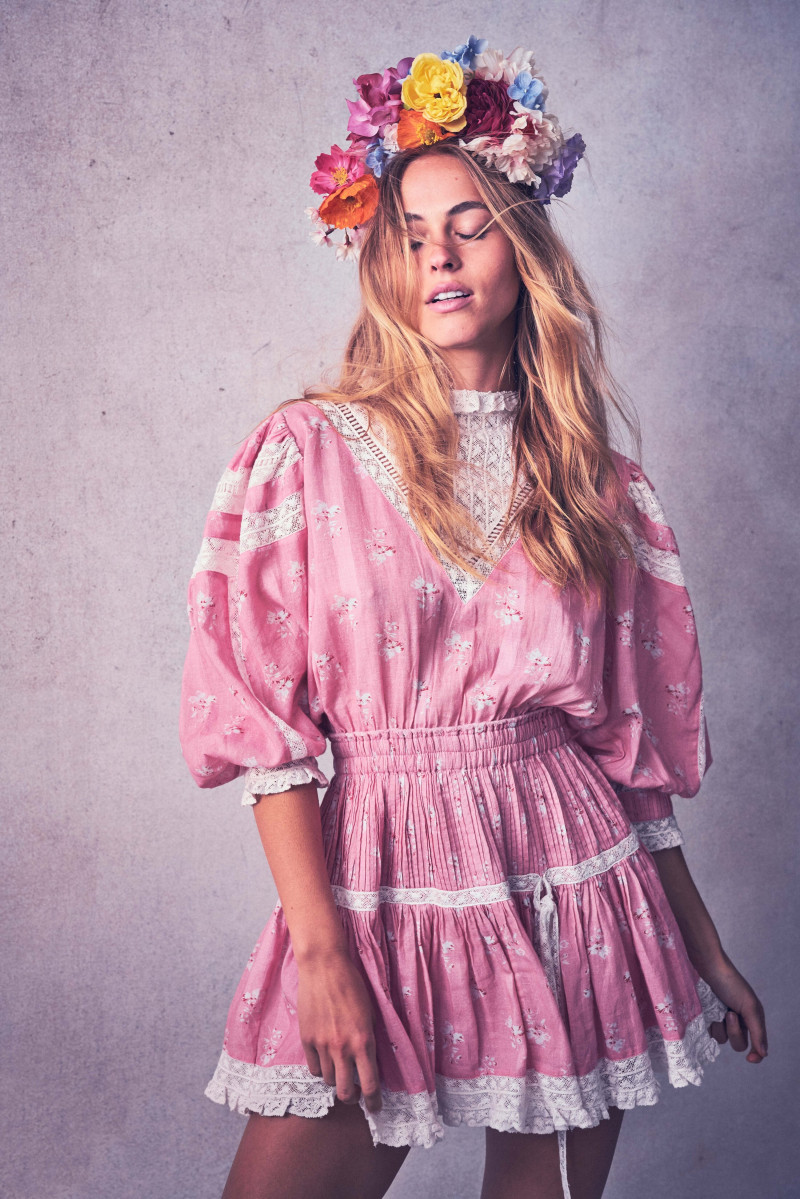 Caroline Kelley featured in  the LoveShackFancy lookbook for Resort 2020