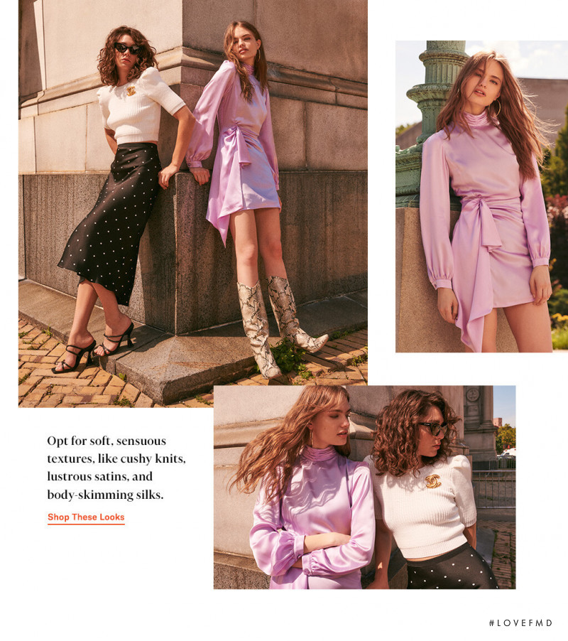 Anna Mila Guyenz featured in  the Shopbop lookbook for Spring/Summer 2020