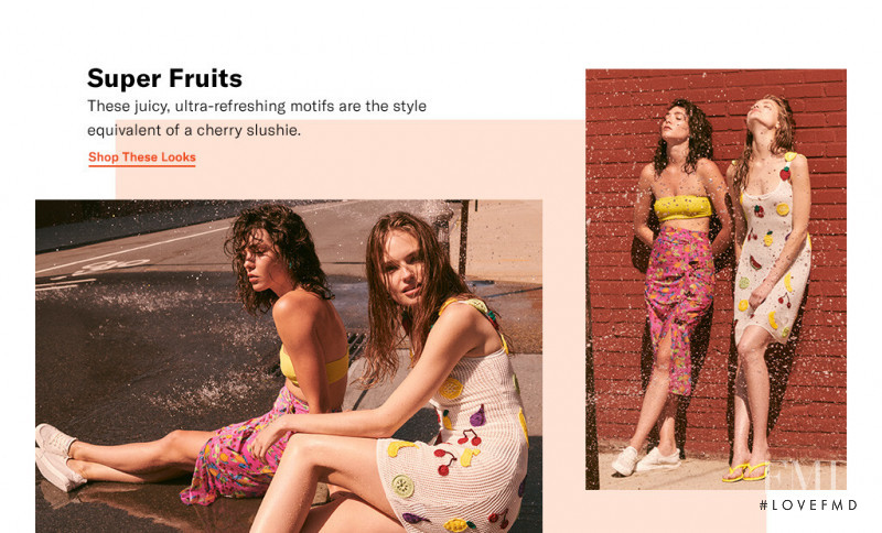 Anna Mila Guyenz featured in  the Shopbop lookbook for Spring/Summer 2020