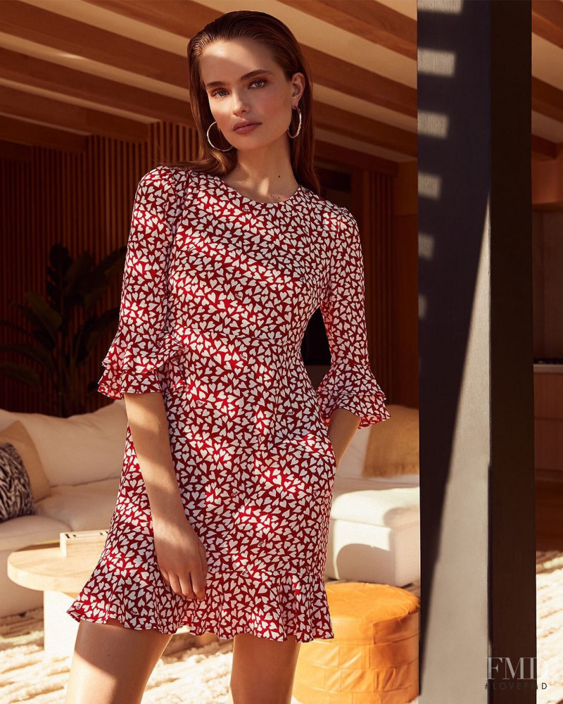 Anna Mila Guyenz featured in  the Diane Von Furstenberg lookbook for Spring/Summer 2020