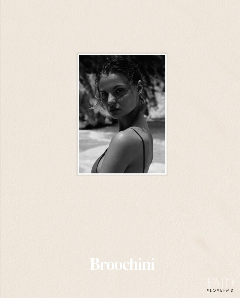 Magdalena Frackowiak featured in  the Broochini Les Essentiels lookbook for Spring/Summer 2020