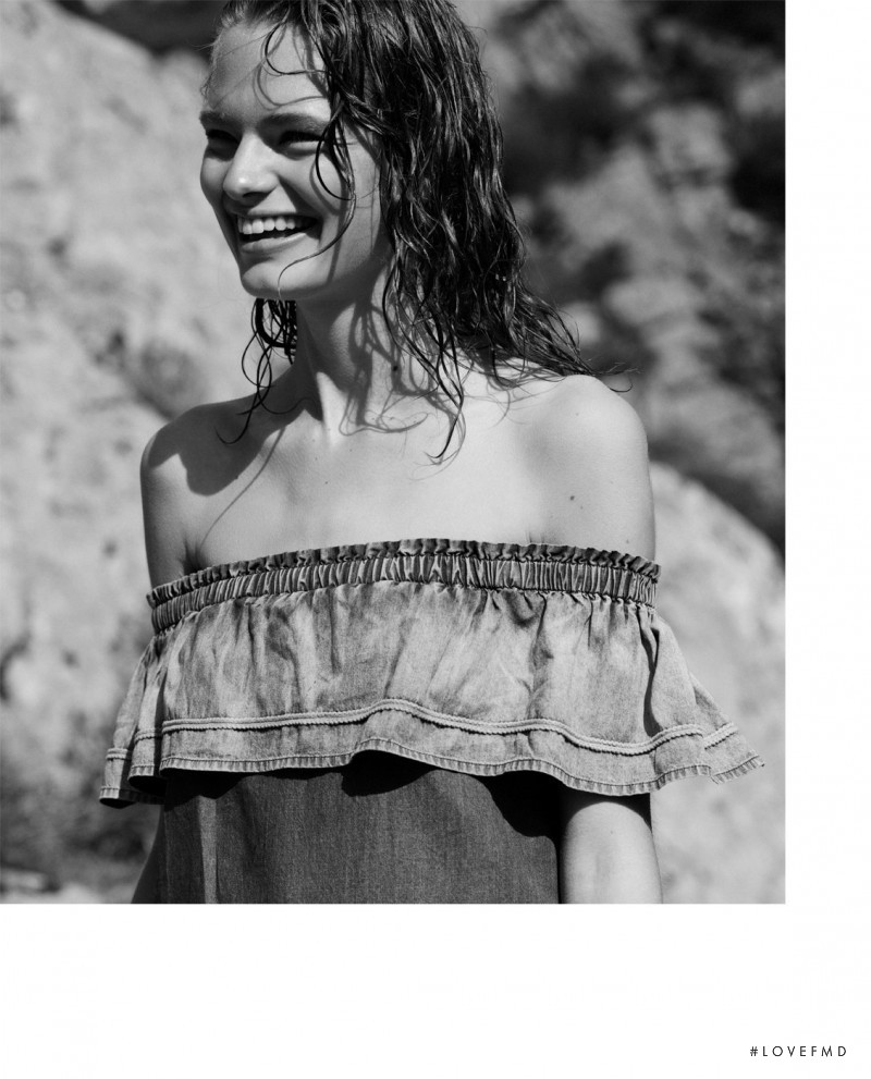 Anna Mila Guyenz featured in  the Broochini Resortwear lookbook for Spring/Summer 2020