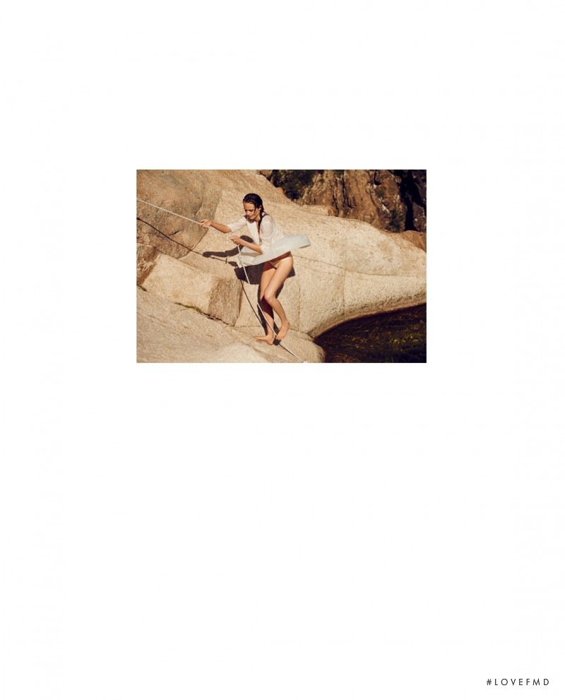 Anna Mila Guyenz featured in  the Broochini Resortwear lookbook for Spring/Summer 2020