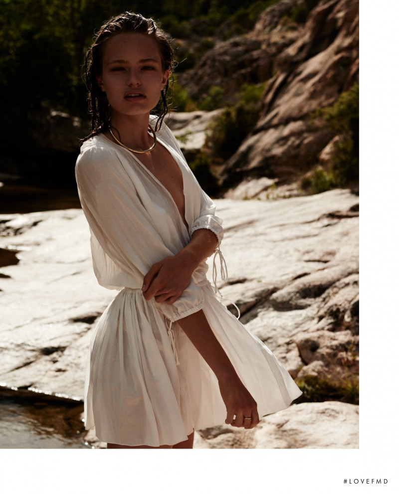 Anna Mila Guyenz featured in  the Broochini Resortwear lookbook for Spring/Summer 2020