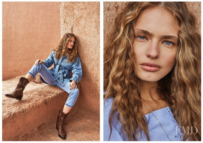 Anna Mila Guyenz featured in  the Stradivarius advertisement for Spring/Summer 2019