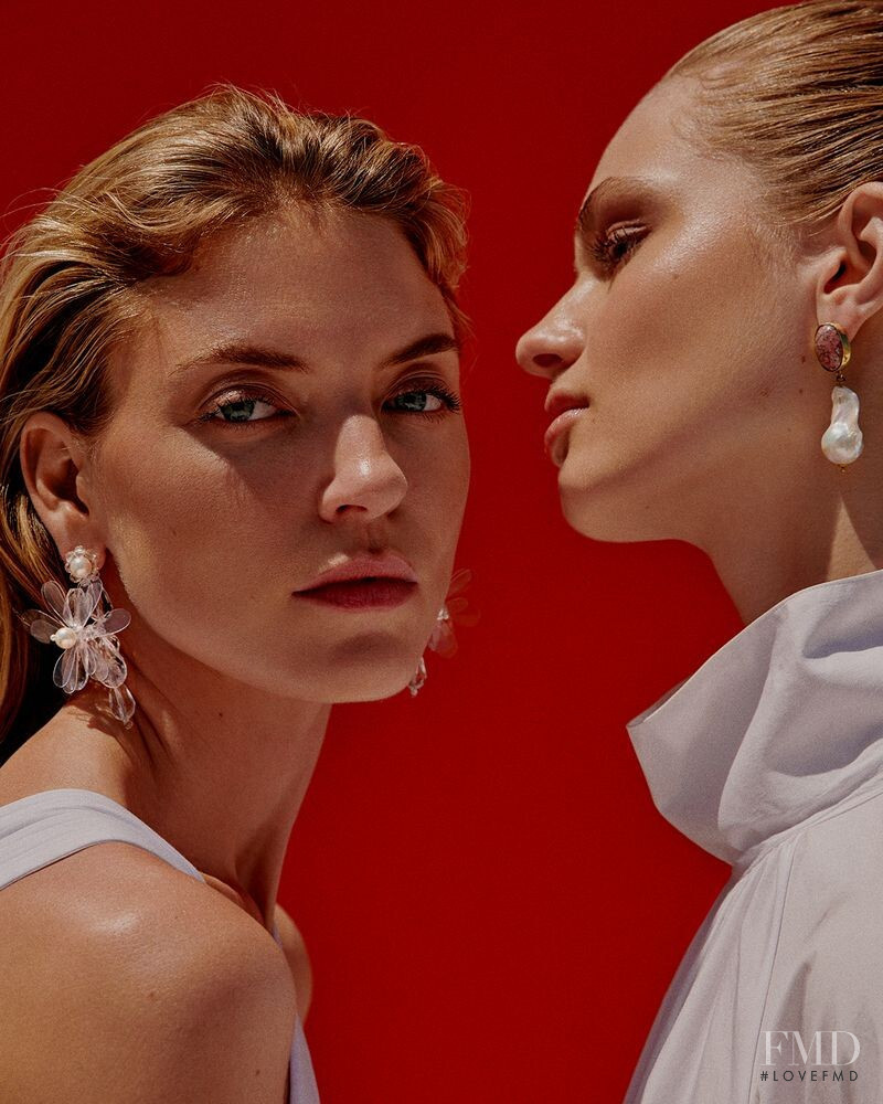 Anna Mila Guyenz featured in  the mytheresa.com advertisement for Spring/Summer 2019