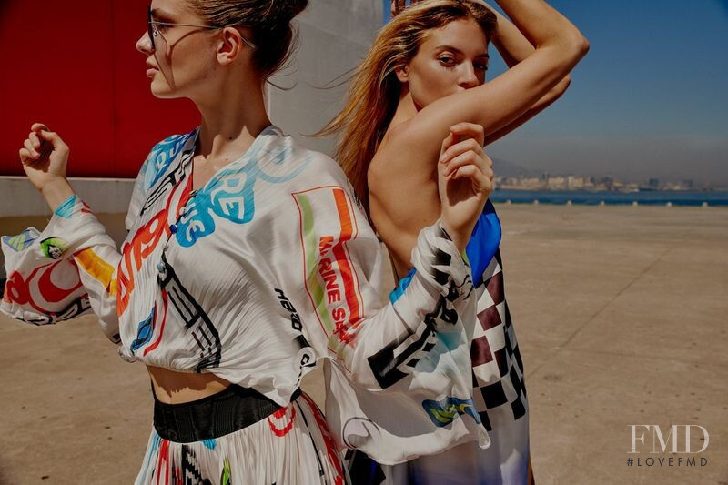 Anna Mila Guyenz featured in  the mytheresa.com advertisement for Spring/Summer 2019
